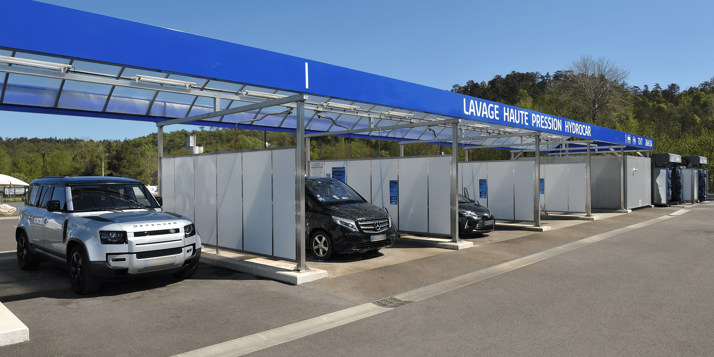 Lavage haute pression automobile hydrocar laver sa voiture au leclerc chaumont centre commercial du Moulin Neuf